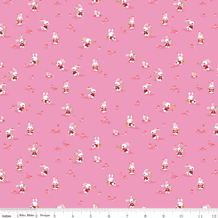 Riley Blake - Jill Howarth - Down the Rabbit Hole - Rabbit Chase - Pink
