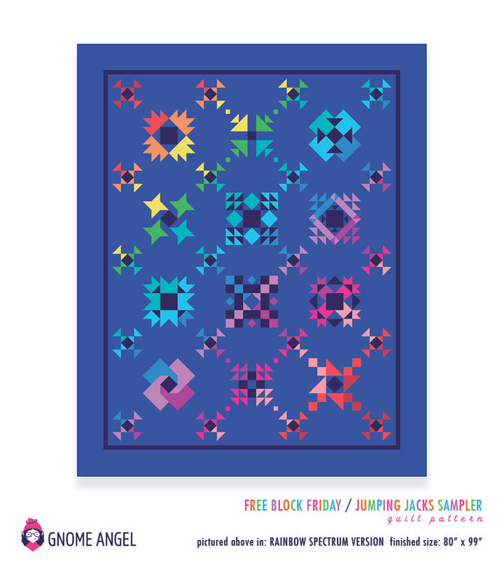 PATTERN: Jumping Jack Sampler - Free Block Friday Series - PDF