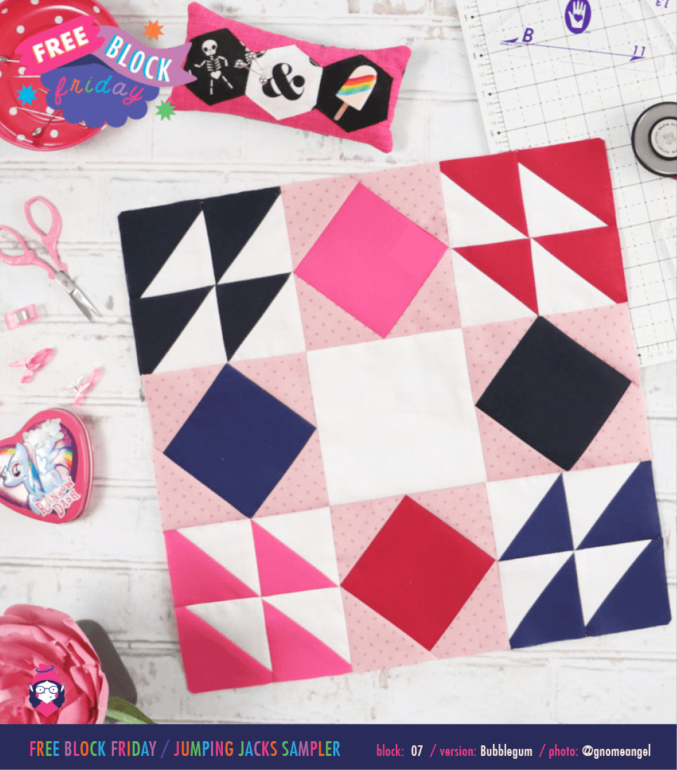 PATTERN: Jumping Jack Sampler - Free Block Friday Series - PDF
