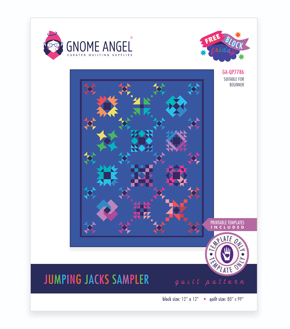 PATTERN: Jumping Jack Sampler - Free Block Friday Series - PDF – Shop GnomeAngel Australia pattern-jumping-jack-sampler-free-block-friday-series-pdf-shop-gnomeangel-australia