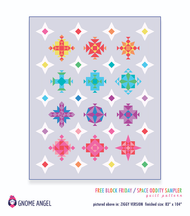 PATTERN: Space Oddity Sampler - Free Block Friday Series