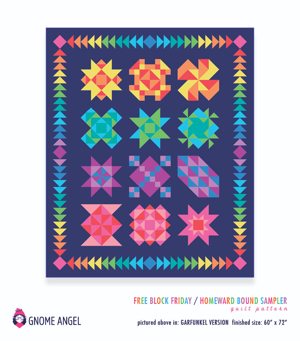 PATTERN: Homeward Bound Sampler - Free Block Friday Series