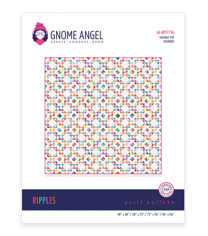 PATTERN: Ripples: Single Block Quilt