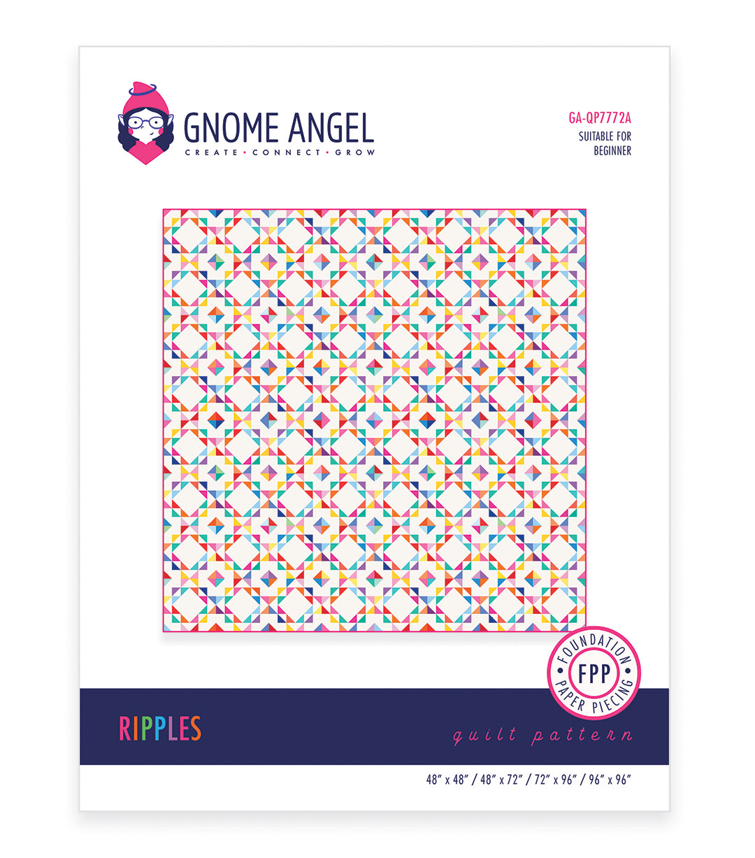 PATTERN: Ripples: Single Block Quilt