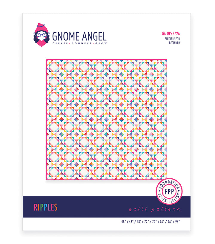 PATTERN: Ripples: Single Block Quilt
