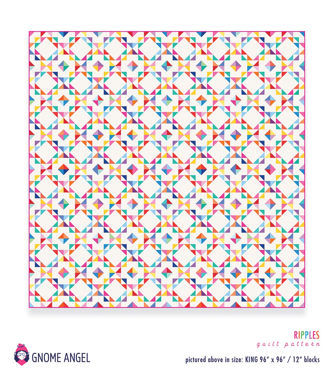 PATTERN: Ripples: Single Block Quilt
