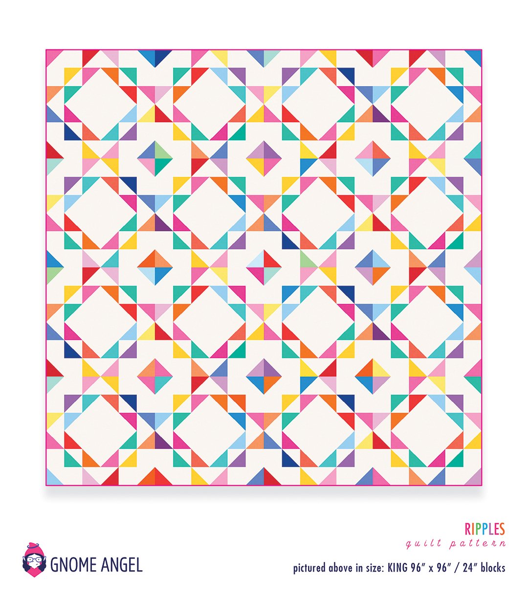 PATTERN: Ripples: Single Block Quilt