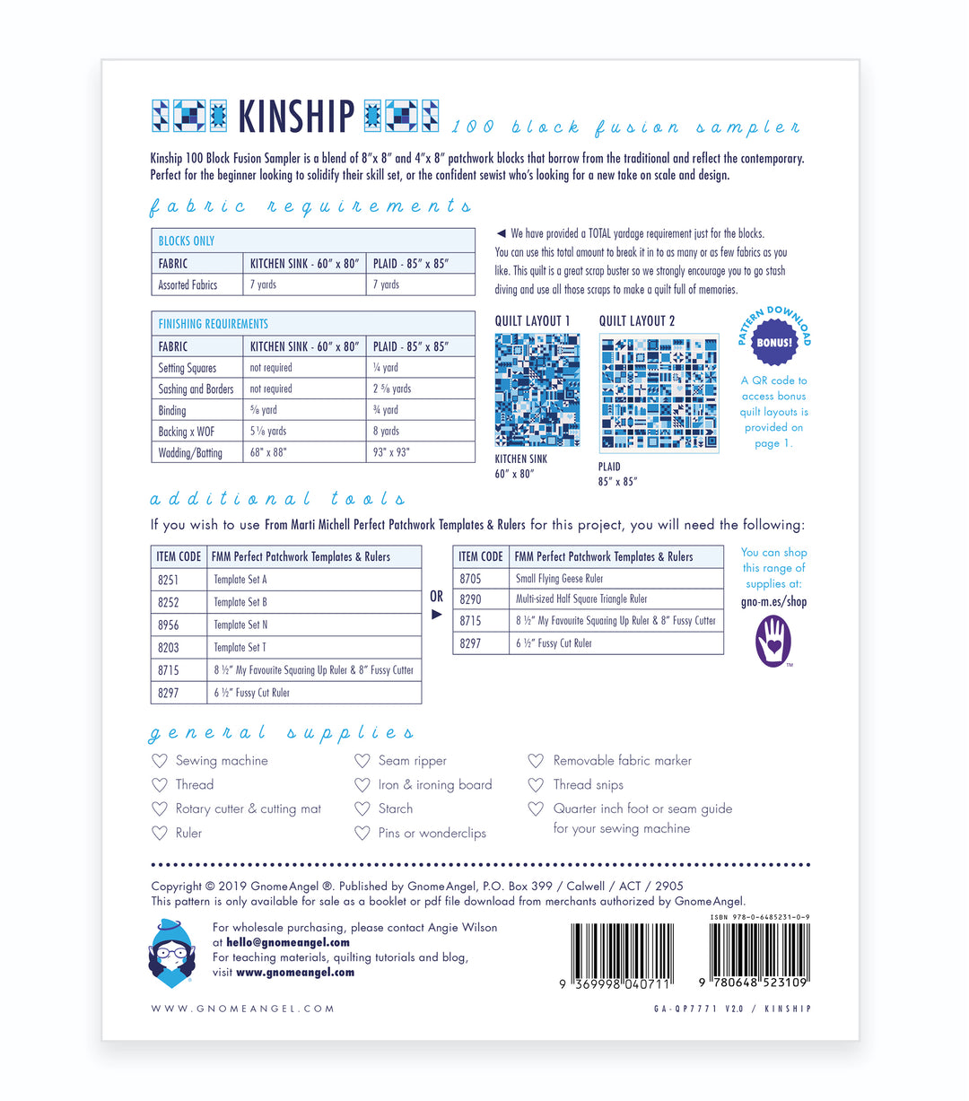 PATTERN: Kinship: 100 Block Fusion Sampler