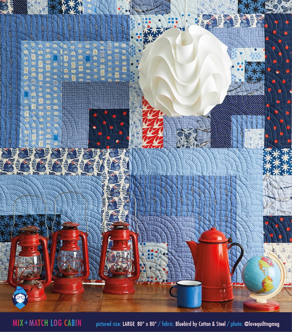 PATTERN: Mix + Match Log Cabin Quilt Pattern