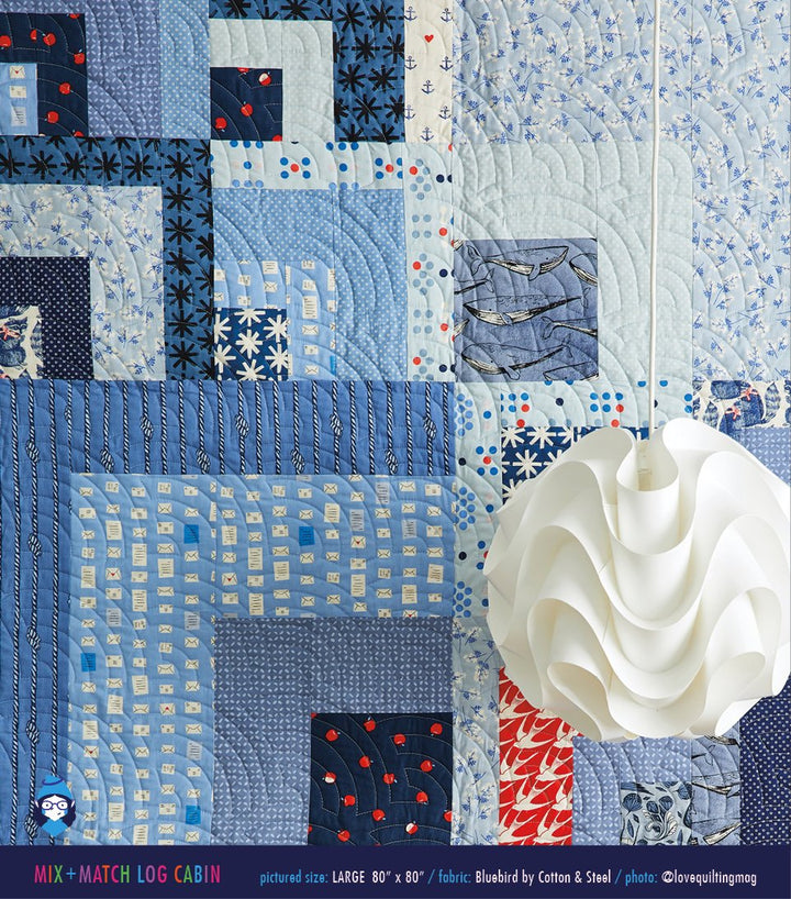 PATTERN: Mix + Match Log Cabin Quilt Pattern