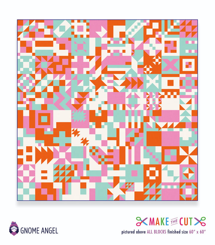 PATTERN: MACHINE PIECE PDF - Make the Cut: 100 Block Pictorial Quilt Sampler