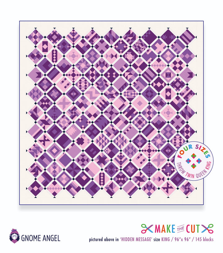 PATTERN: MACHINE PIECE PDF - Make the Cut: 100 Block Pictorial Quilt Sampler