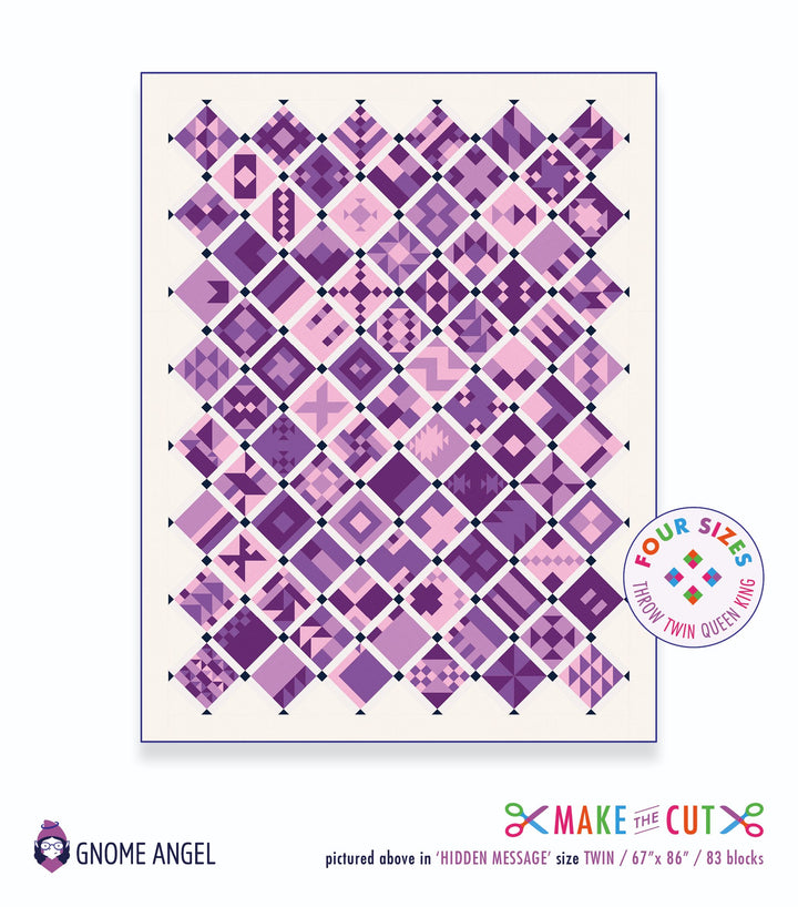 PATTERN: MACHINE PIECE PDF - Make the Cut: 100 Block Pictorial Quilt Sampler