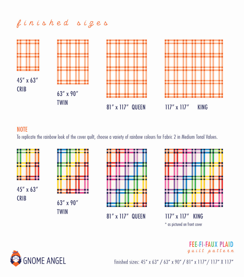 PATTERN: Fee-Fi-Faux Quilt Pattern
