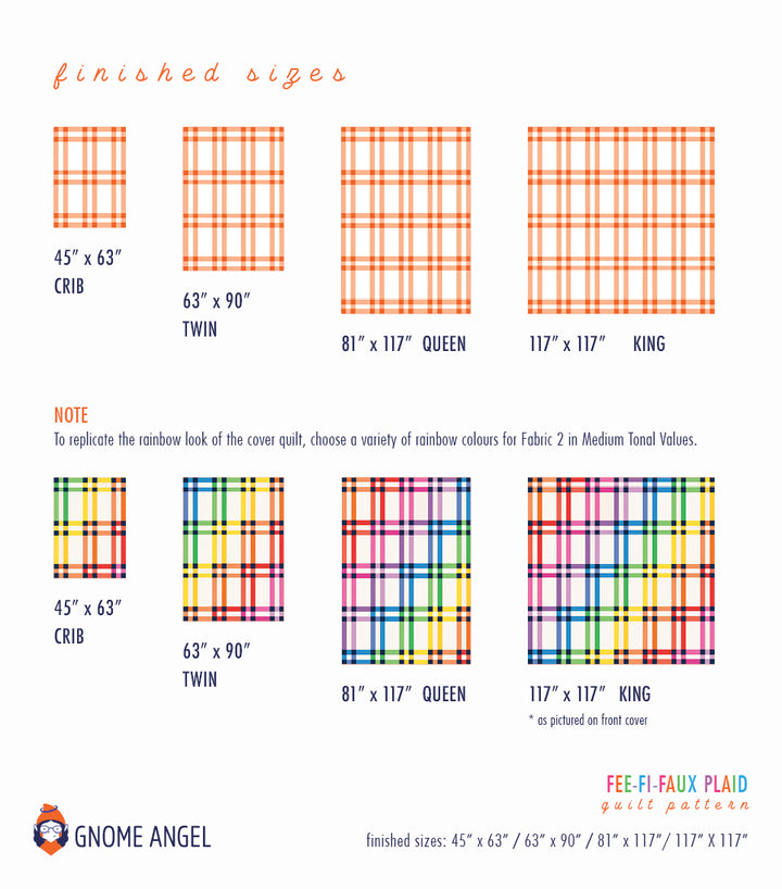 PATTERN: Fee-Fi-Faux Quilt Pattern