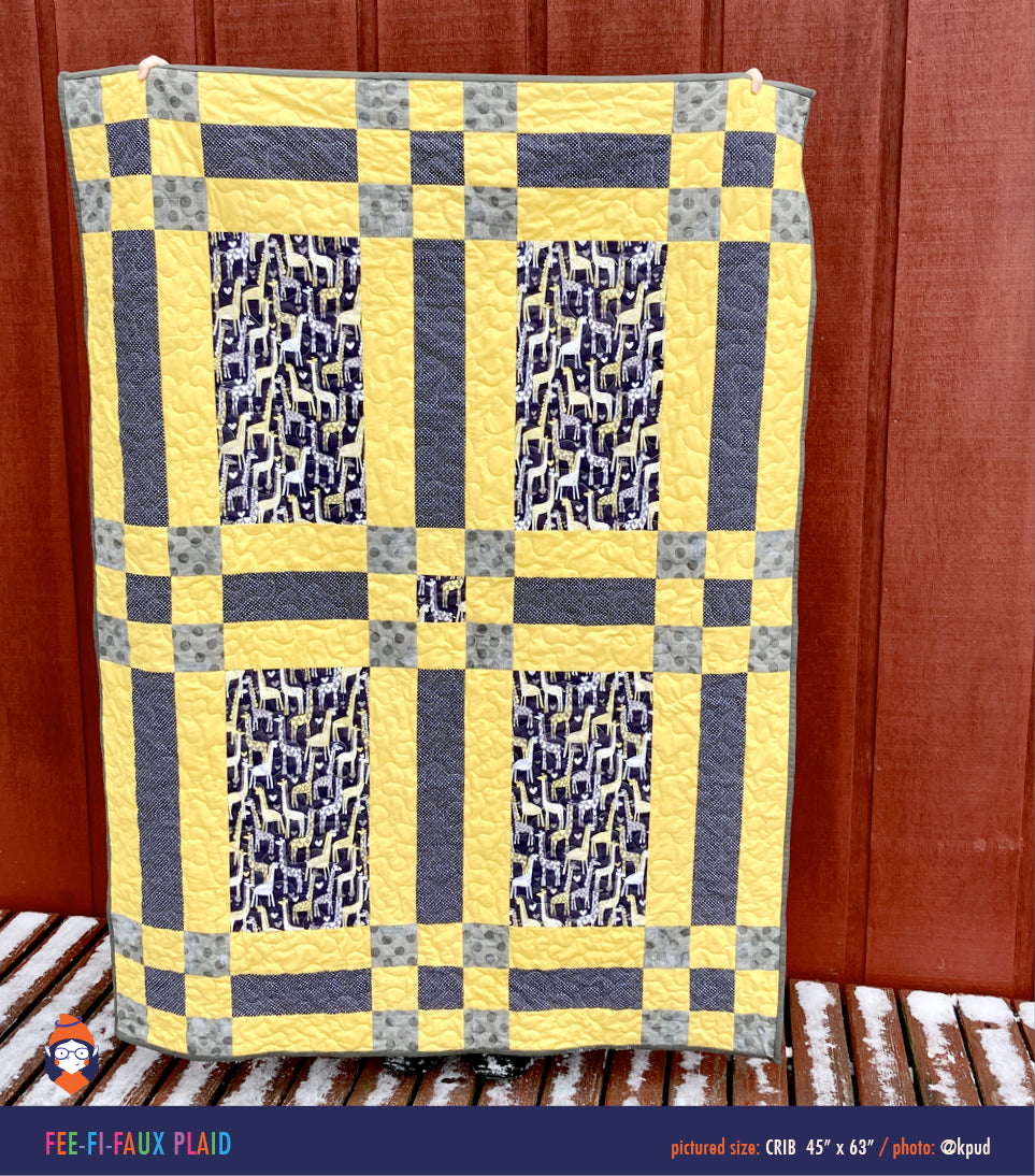 PATTERN: Fee-Fi-Faux Quilt Pattern