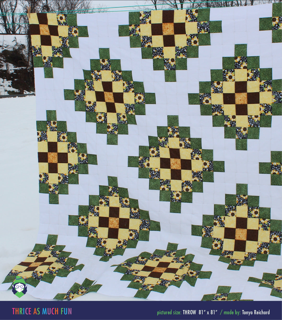 PATTERN: Thrice As Much Fun Quilt Pattern