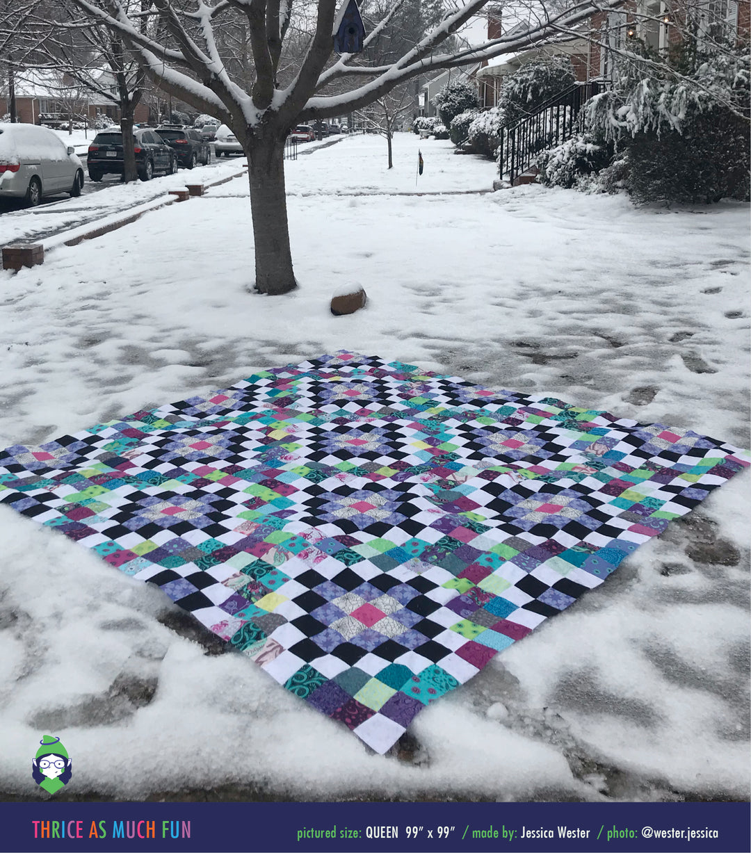 PATTERN: Thrice As Much Fun Quilt Pattern