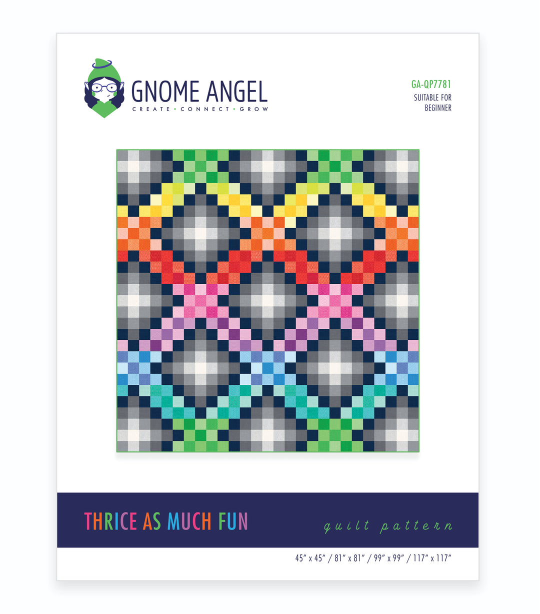 PATTERN: Thrice As Much Fun Quilt Pattern