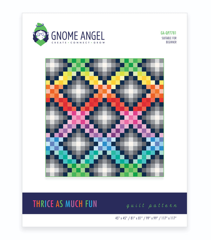 PATTERN: Thrice As Much Fun Quilt Pattern