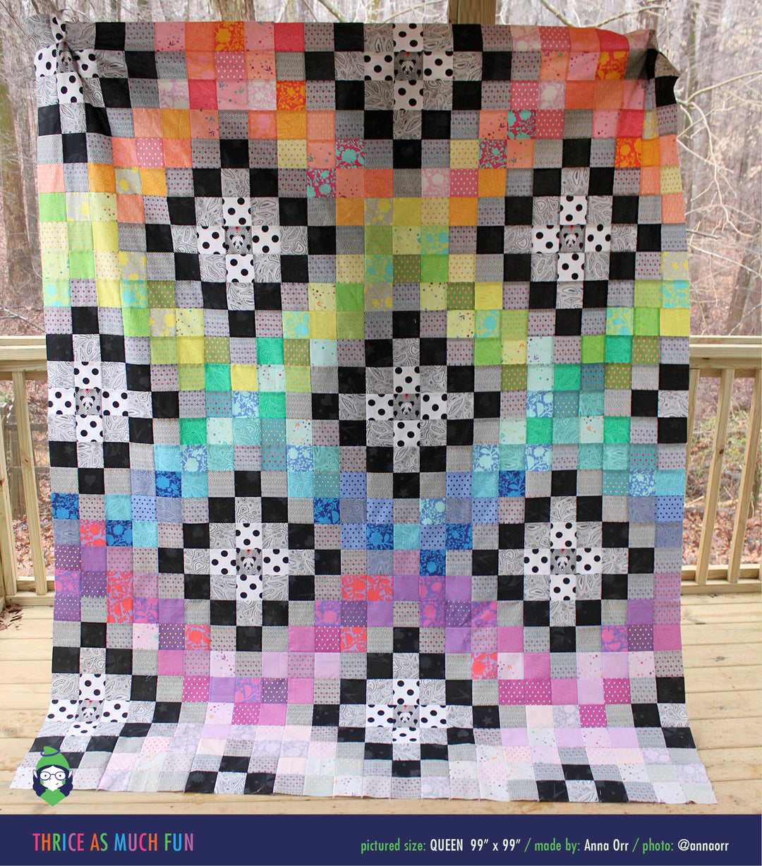 PATTERN: Thrice As Much Fun Quilt Pattern