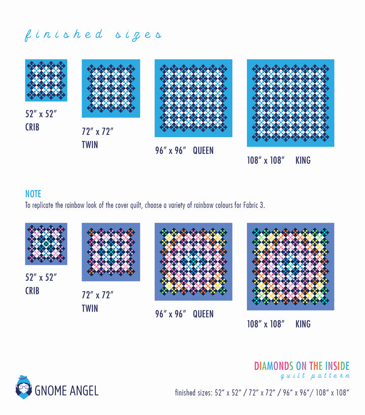 PATTERN: Diamonds on the Inside Quilt Pattern