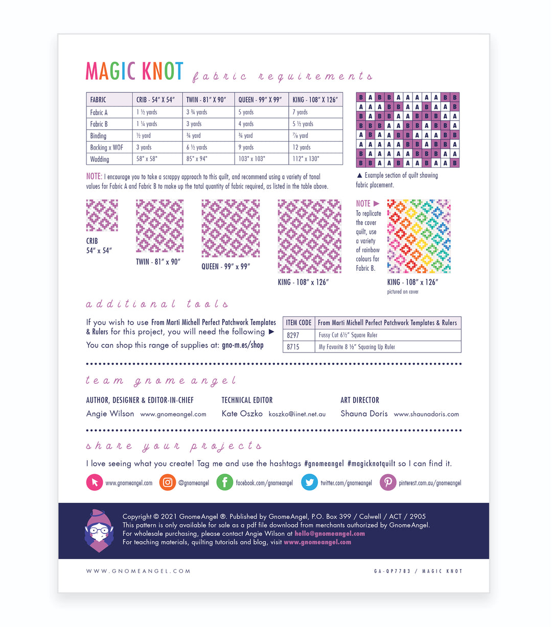 PATTERN: Magic Knot Quilt Pattern