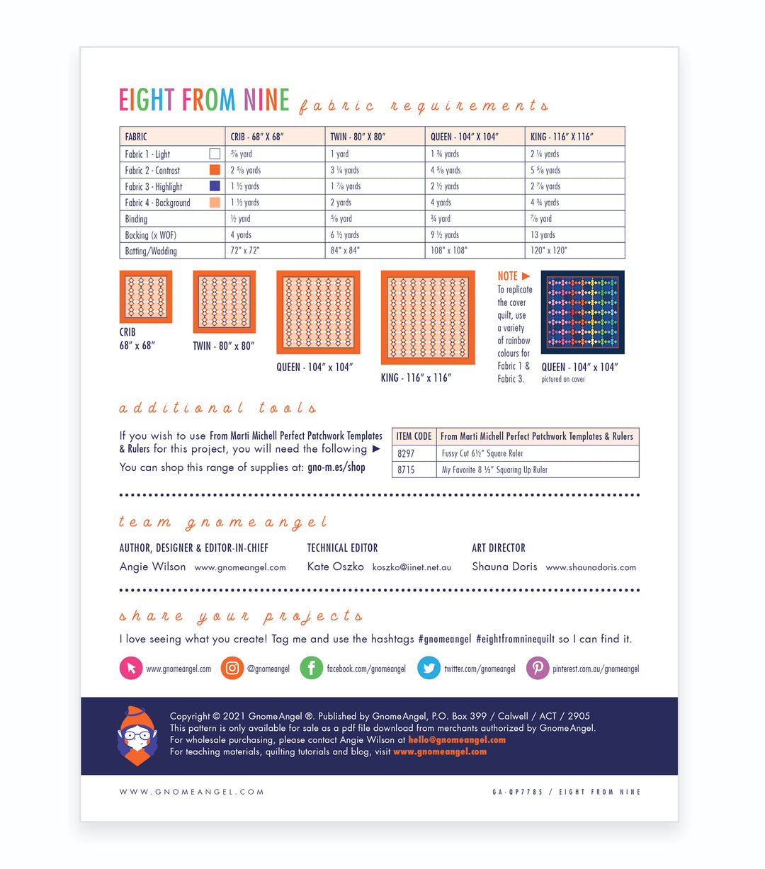PATTERN: Eight From Nine
