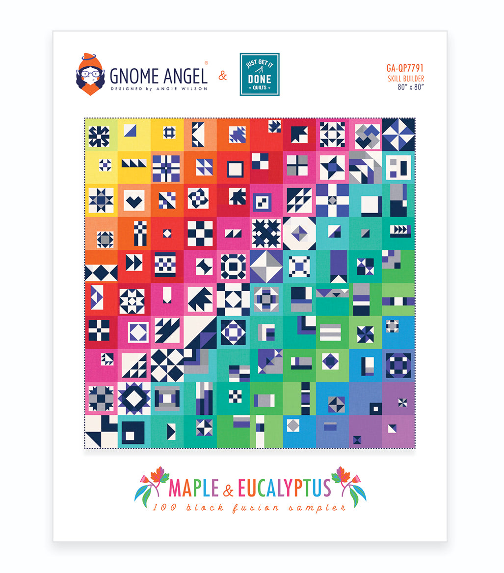 PATTERN: Maple & Eucalyptus - HARD COPY - Machine Pieced