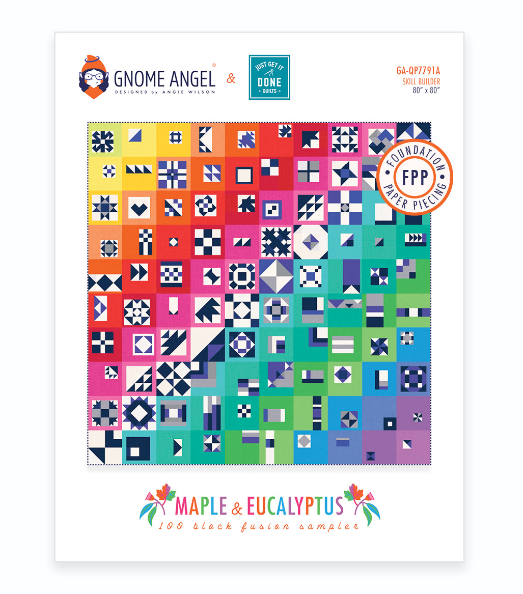 PATTERN: Maple & Eucalyptus - PDF DIGITAL PATTERN - Foundation Paper Pieced (FPP)