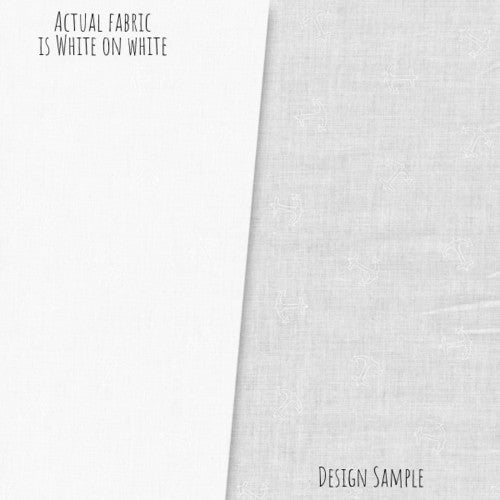 P&B Textiles - Ramblings Fun - White on White - Anchors