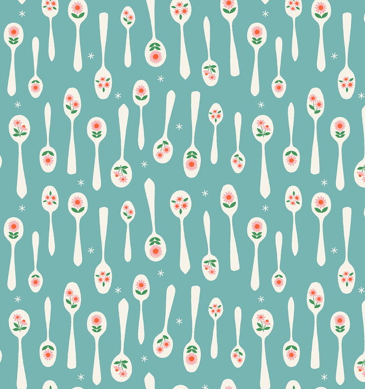 Ruby Star Society - Moda - Camellia - Stirring - Turquoise