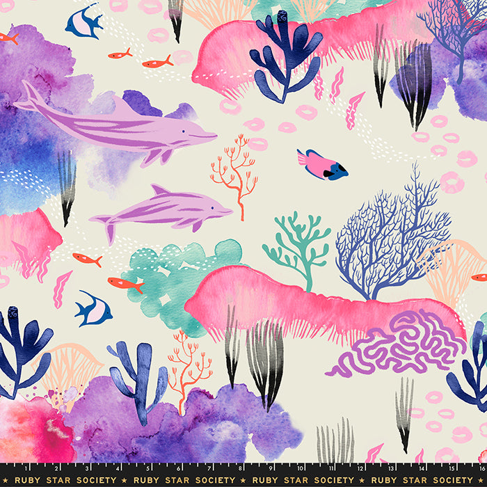 Ruby Star Society - Moda - Florida Volume 2 - Underwater Scene - Multi