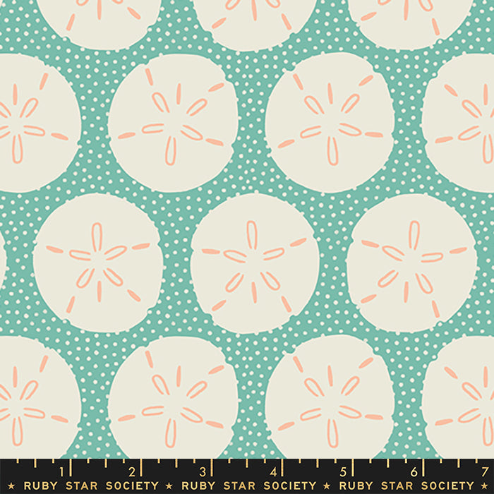 Ruby Star Society - Moda - Florida Volume 2 - Sand Dollars - Water