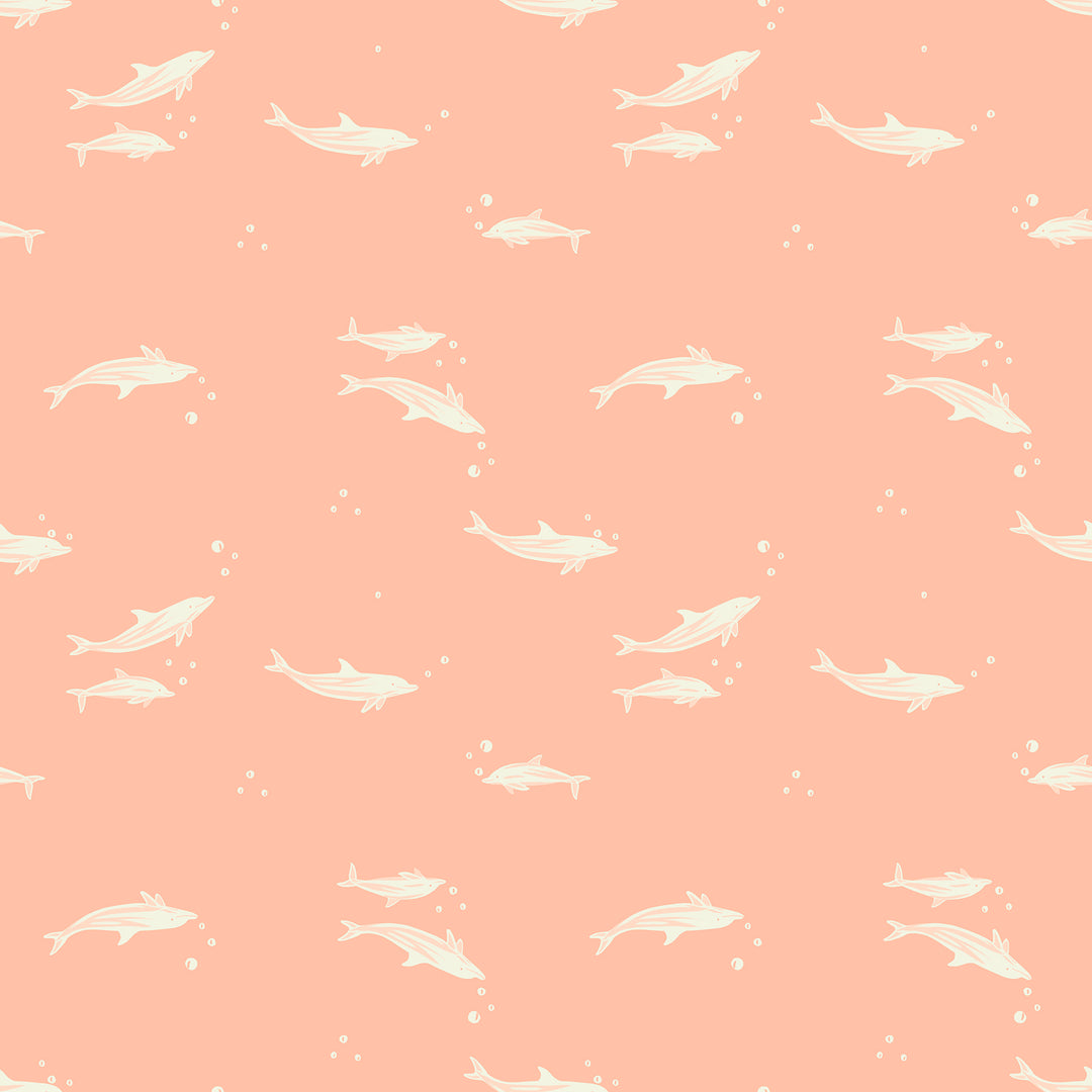 Ruby Star Society - Moda - Florida Volume 2 - Dolphins - Peach