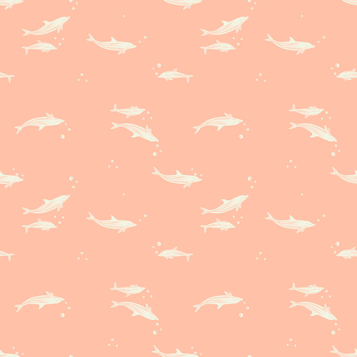 Ruby Star Society - Moda - Florida Volume 2 - Dolphins - Peach