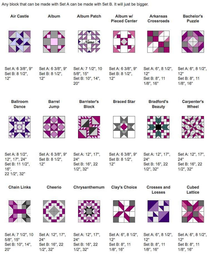 Perfect Patchwork Template Set B - Marti Michell