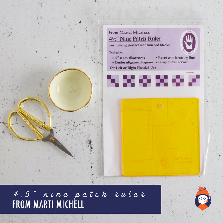 Nine Patch Ruler - Available in 7 Sizes - Marti Michell