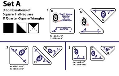 Perfect Patchwork Template Set A - Marti Michell
