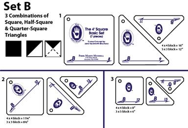 Perfect Patchwork Template Set B - Marti Michell