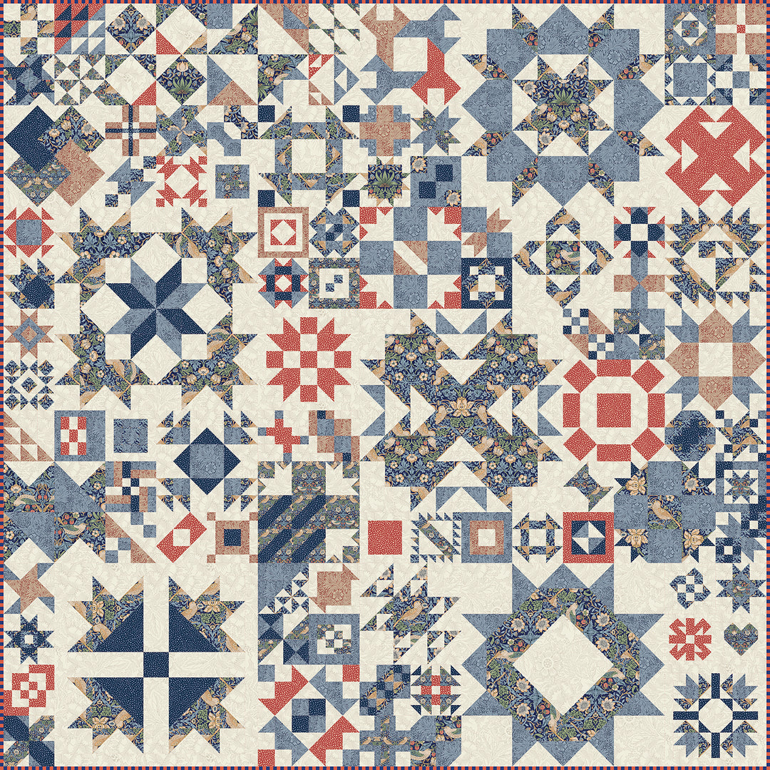LIMITED EDITION QUILT KIT - "Morris Americana" William Morris [99 Problems]