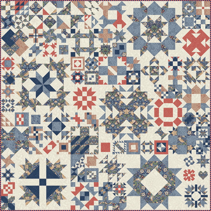 LIMITED EDITION QUILT KIT - "Morris Americana" William Morris [99 Problems]