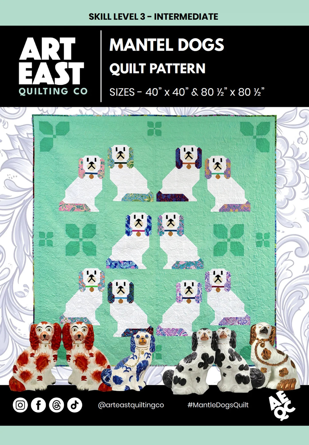 PATTERN: Mantle Dogs by Art East Quilting Co.
