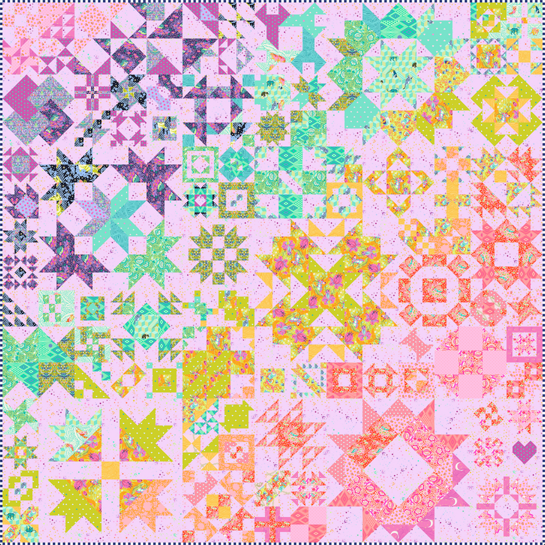 LIMITED EDITION QUILT KIT - "Tripping the Light" Tula Pink [99 Problems]