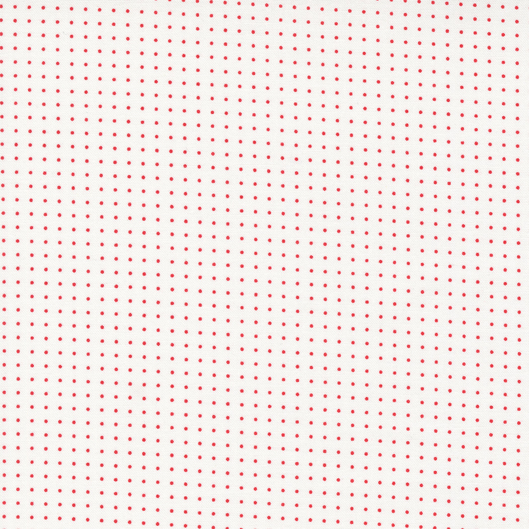 Moda - Camille Roskelley - Dwell - Pin Dot - Cream & Red
