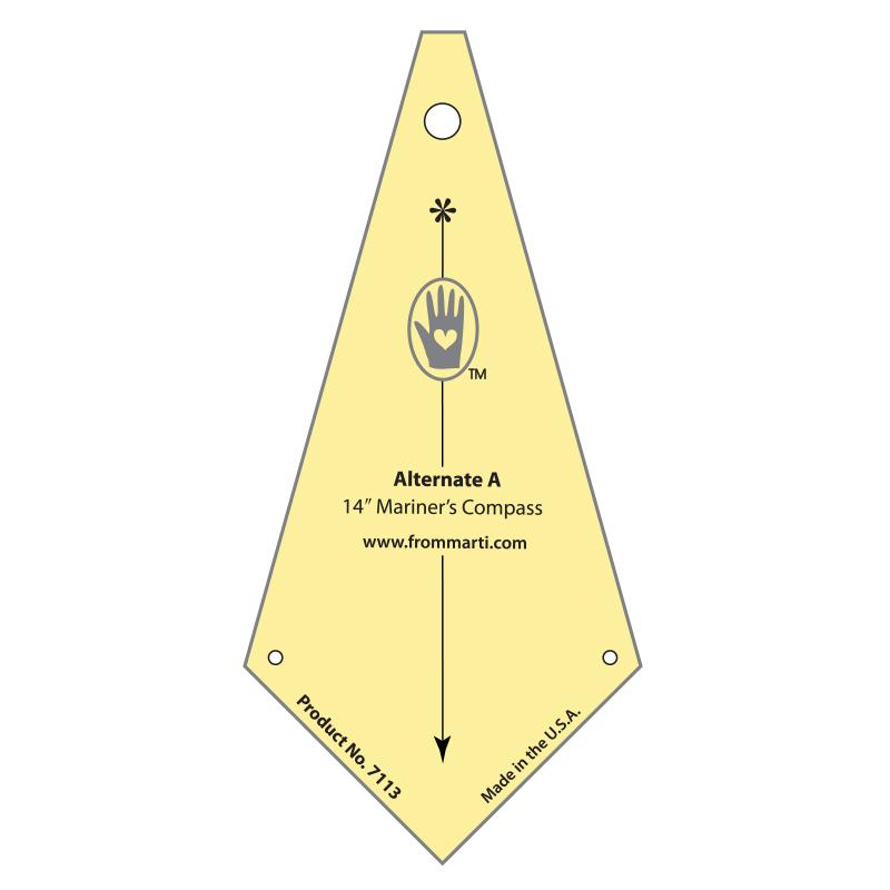 14" Mariner's Compass Template Set - Marti Michell