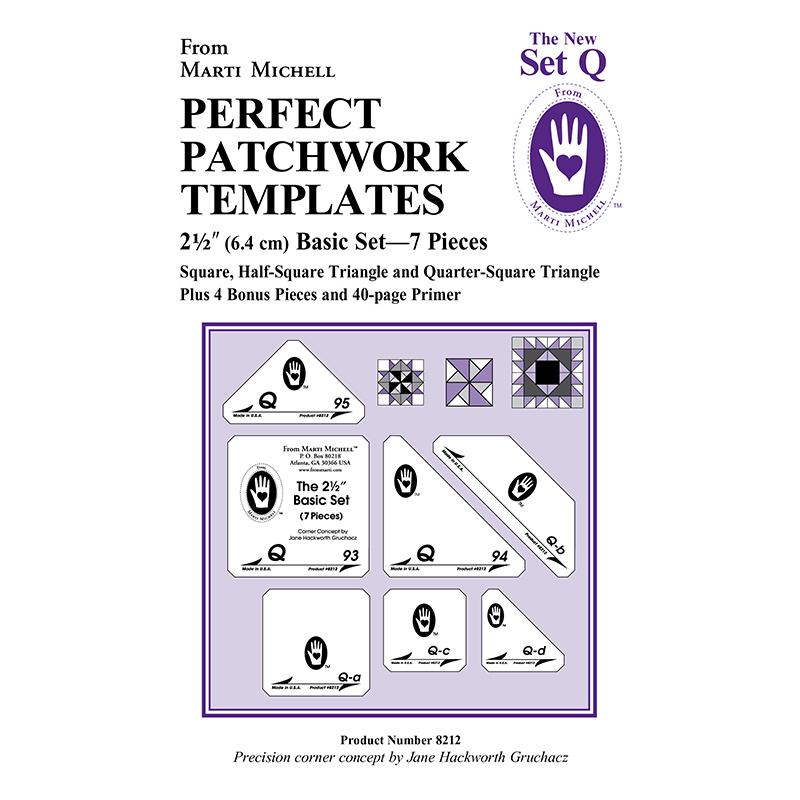 Perfect Patchwork Template Set Q - Marti Michell