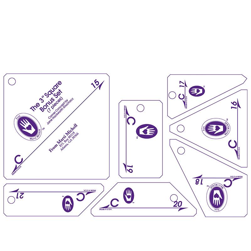 Patchwork Template Set Perfect Patchwork Template Set C - Marti Michell – Shop GnomeAngel ...