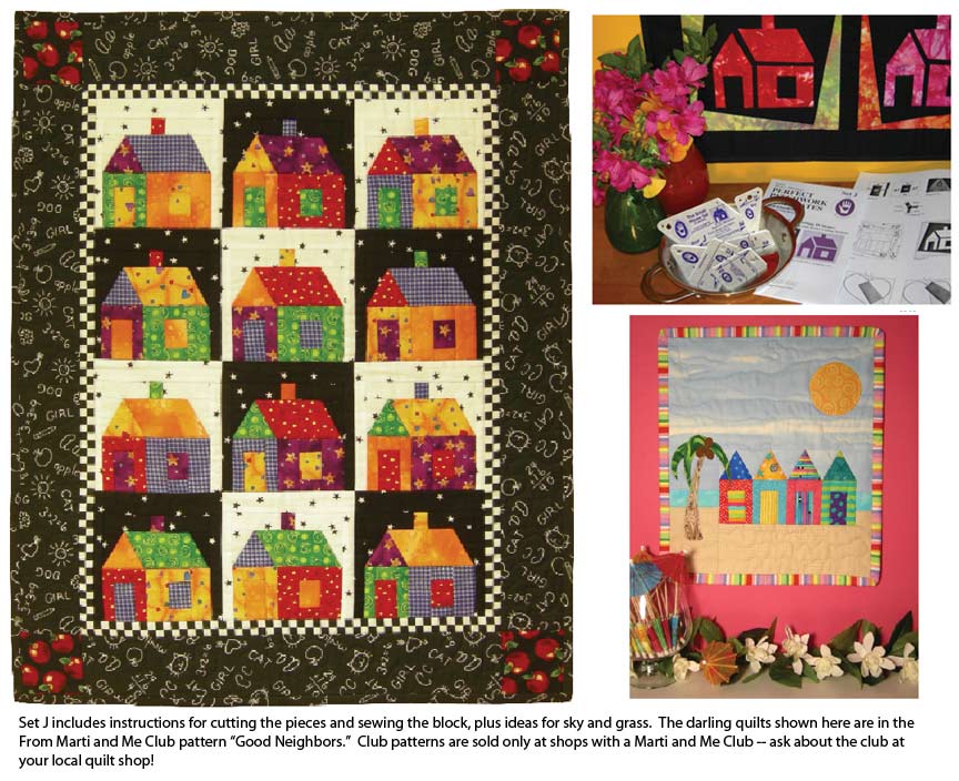Perfect Patchwork Template Set J - Marti Michell