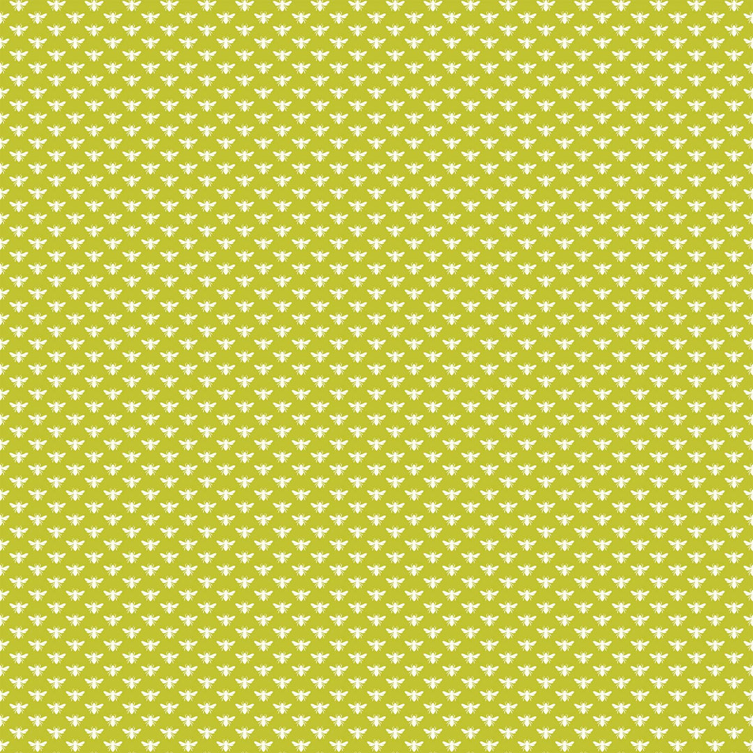 Figo Fabrics - Heather Bailey - Local Honey - Bee Dot - Chartreuse
